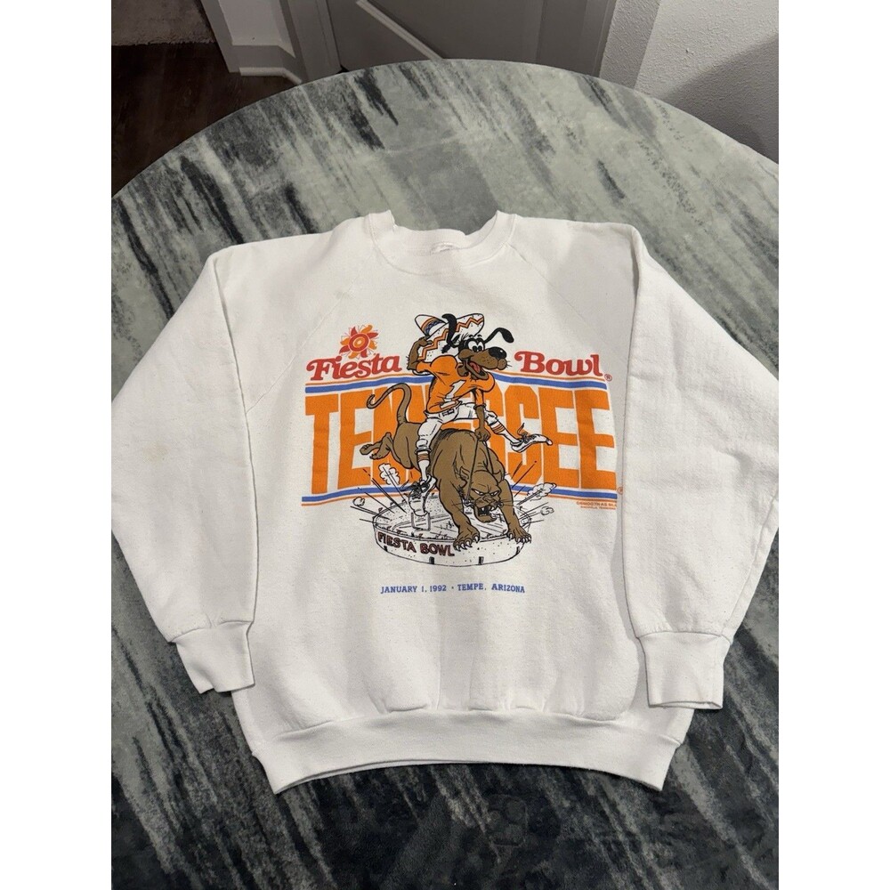 Vintage 90s Large Tennessee Volunteers Sweatshirt Mens Crewneck Cotton Bowl